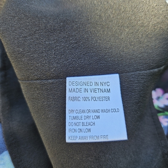 Yumi Kim Hey Jude long sleeve square neck mini dress Eden Black floral size 4 - Picture 8 of 9